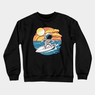 Astronaut surfing Crewneck Sweatshirt